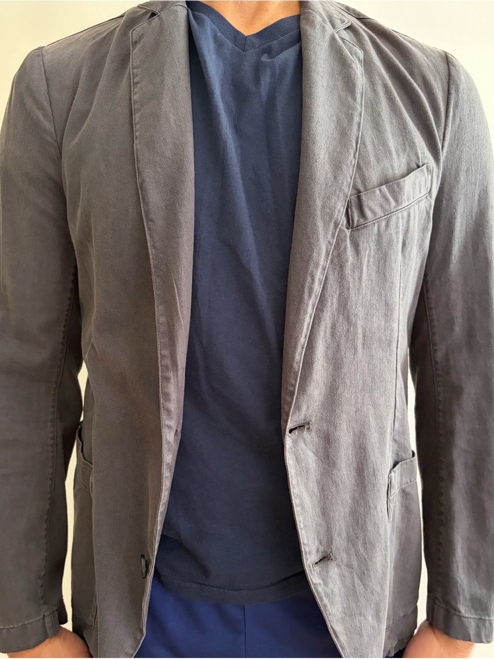 Abercrombie & Fitch Men's Stretch Gray Lightweight Jacket